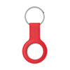 Crong Silicone Case with Key Ring - Protective Keyring Case for Apple AirTag (red)