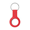 Θήκη σιλικόνης Crong με μπρελόκ - Προστατευτική θήκη-κλειδοθήκη για Apple AirTag (κόκκινο)