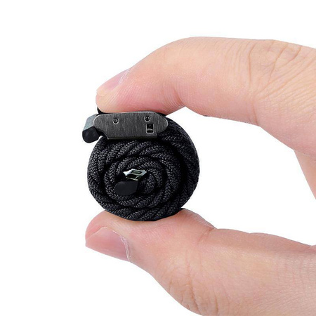 Crong Wave Band – Correa trenzada para Apple Watch 38/40/41/42 mm (grafito)