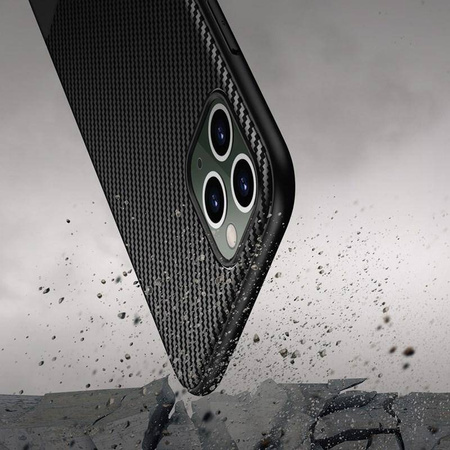 Carcasă Crong Prestige Carbon - iPhone 11 Pro (Negru)