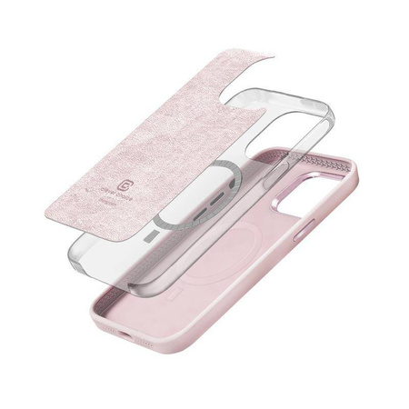 Etui Crong Color Cover LUX Magnetic do iPhone 15 Plus MagSafe Silikon Różowe