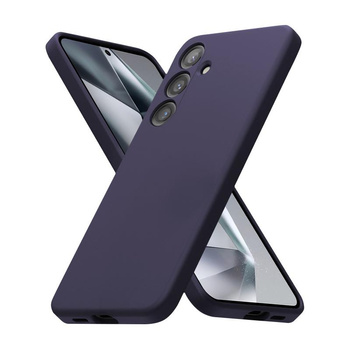 Etui do Samsung Galaxy S24 Crong Color Cover Silikonowy Case Ochronny Fioletowy