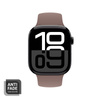 Pasek Crong Liquid do Apple Watch 49/46/45/44 mm Brązowy Silikonowy