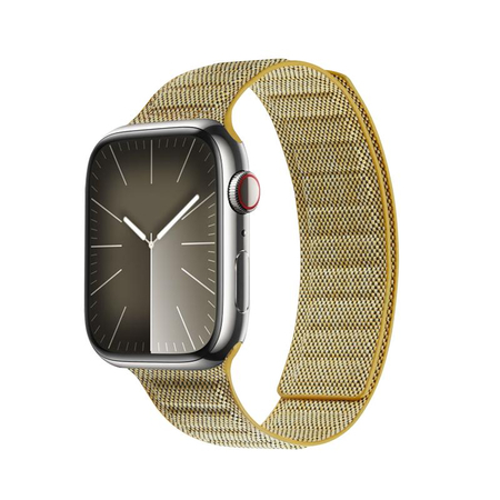 Crong Melange - Curea magnetică pentru Apple Watch 38/40/41/42 mm (melanj galben)