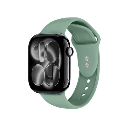Pasek Crong Liquid do Apple Watch 42/41/40/38 mm Szałwiowy Silikonowy