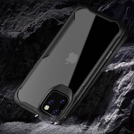 Crong Hybrid Clear Cover - iPhone 11 Pro Case (black)