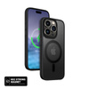 Funda Crong Hybrid Frost MAG - Funda MagSafe para iPhone 15 Pro Max (negra)