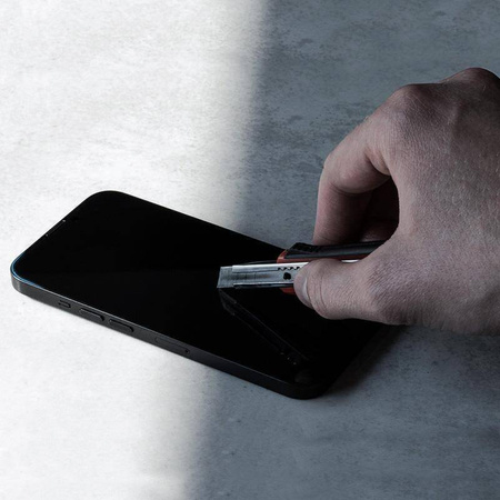 Crong 7D Nano Flexible Glass - Нечупливо 9H хибридно стъкло за целия екран на iPhone 14 Pro