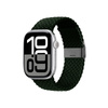Crong Wave Band - Pletený řemínek pro Apple Watch 38/40/41 mm (zelený)