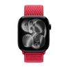 Correa deportiva Crong de nailon para Apple Watch de 38/40/41/42 mm (Red Fusion)