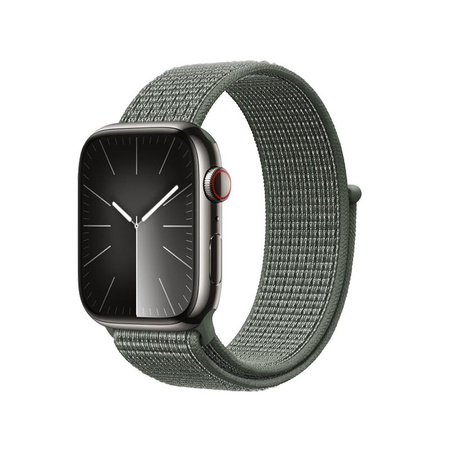 Correa deportiva Crong de nailon para Apple Watch de 38/40/41/42 mm (verde militar)