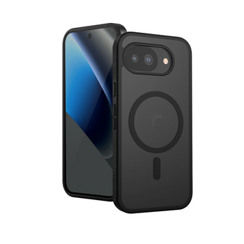 Crong Hybrid Matte Magnetic - MagSafe калъф за Google Pixel 10a (черен)