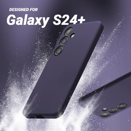 Etui Crong Color Cover do Samsung Galaxy S24 Plus Silikonowe Fioletowe