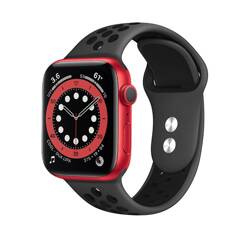 Crong Duo Sport - Armband für Apple Watch 38/40/41 mm (grau/schwarz)