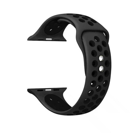 Pasek Crong Duo Sport do Apple Watch 49/46/45/44 mm Szaro-Czarny Sportowy