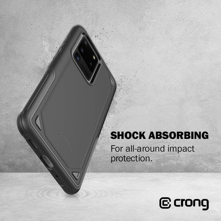 Crong Defender Tasche - Samsung Galaxy S20 Ultra Tasche (schwarz)