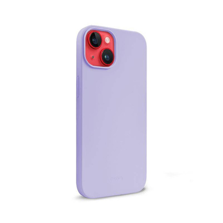 Etui Crong Color Cover do iPhone 14 Plus Silikonowe Fioletowe z Mikrofibrą
