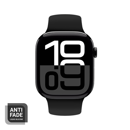 Crong Liquid - Каишка за Apple Watch 38/40/41/42 мм (Черна)