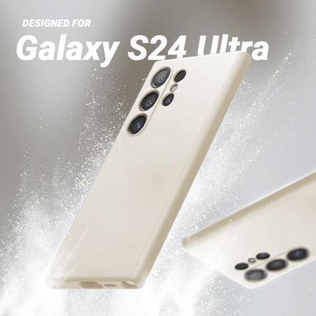 Etui Crong Color Cover do Samsung Galaxy S24 Ultra Silikonowe Beżowe Plecki