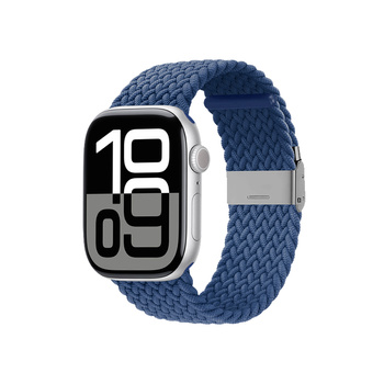Crong Wave Band – Pleciony pasek do Apple Watch 38/40/41/42 mm (niebieski)