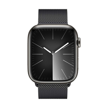 Crong Milano Steel - Edelstahlarmband für Apple Watch 42/44/45/49 mm (graphit)