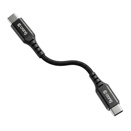 Crong Armor Link USB-C to USB-C Cable 60W PD 10Gbps 25cm black