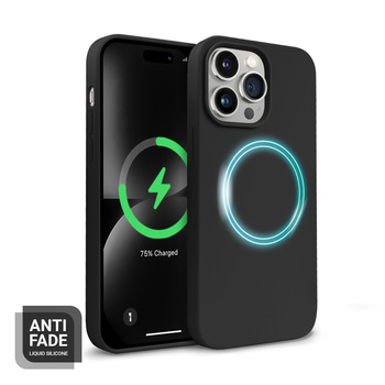 Crong Color Cover Magnetic - Funda MagSafe para iPhone 14 Pro (negro)