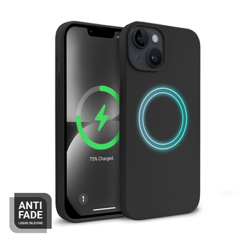 Crong Color Cover Magnetisch - iPhone 14 Plus MagSafe Hülle (schwarz)