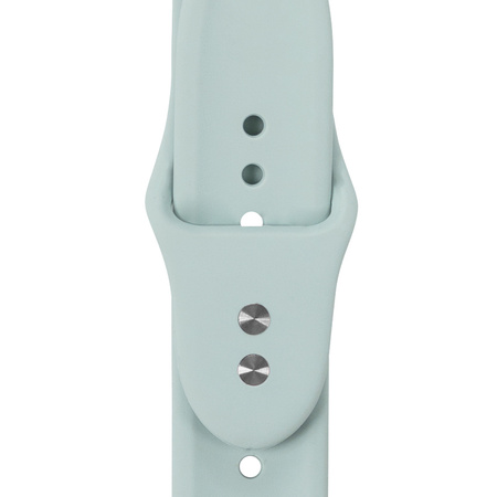 Pasek Crong Liquid do Apple Watch 42/41/40/38 mm Miętowy Silikonowy