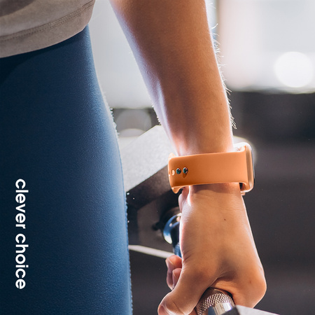 Crong Liquid - Correa para Apple Watch de 38/40/41/42 mm (naranja)