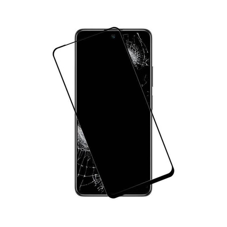Crong 7D Nano Flexible Glass - Нечупливо 9H хибридно стъкло за целия екран на Xiaomi POCO M4 Pro 5G