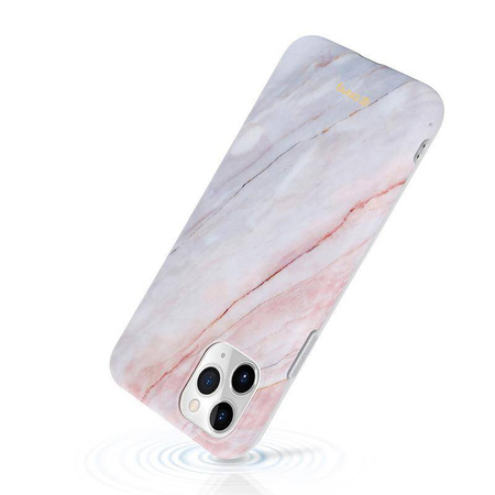 Carcasă Crong Marble – Carcasă pentru iPhone 11 Pro (Roz)