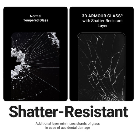 Crong 3D Armor Glass - Tempered Glass iPhone 17e / 16e / 14 / 13 / 13 Pro + Installation Frame