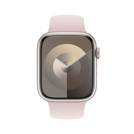 Pasek Crong Liquid do Apple Watch 42/41/40/38 mm Piaskowy Róż Silikonowy
