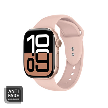 Crong Liquid - Каишка за Apple Watch 38/40/41/42 мм (пясъчно розово)