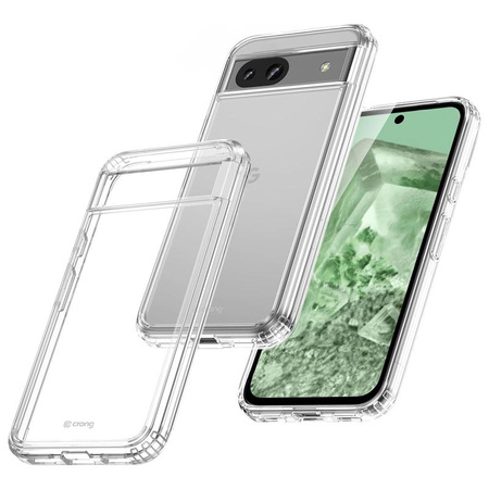 Crong Crystal Shield Abdeckung - Google Pixel 8A Gehäuse (Transparent)