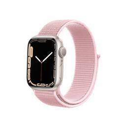 Crong Nylon - Opaska sportowa do Apple Watch 38/40/41 mm (Powder Pink)