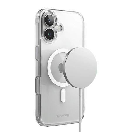 Etui Przezroczyste do iPhone 16 Plus MagSafe Crong Clear MAG Cover Case Bezbarwny