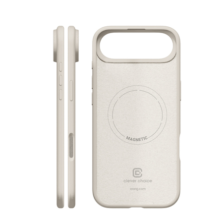 Crong Color Cover Magnetic - калъф за MagSafe за iPhone Air (бежов)