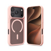 Crong Hybrid MATTE™ Magnetic MagSafe tok iPhone 18 Pro Max / 17 Pro Max készülékhez rózsaszín
