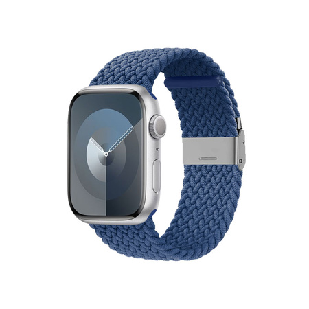 Crong Wave Band - Pletený řemínek pro Apple Watch 38/40/41 mm (modrý)