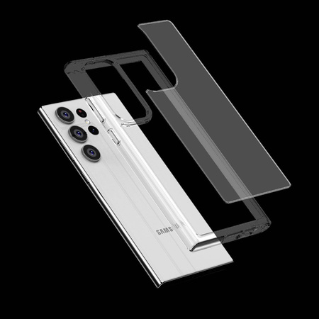 Etui Crong Crystal Shield Cover do Samsung Galaxy S23 Ultra Przezroczyste