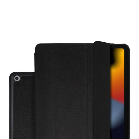 Crong FlexFolio - iPad 10.2" (2021-2019) Case with Apple Pencil (black)