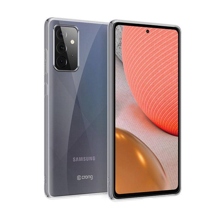 Crong Crystal Slim Cover - Samsung Galaxy A72 Hülle (Transparent)