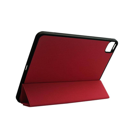 Funda Crong FlexFolio con Apple Pencil (roja) para iPad Air de 11" M3 (2025), iPad Air de 11" M2 (2024), iPad Air de 10,9" (5.ª-4.ª generación) y iPad Pro de 11