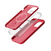 Etui Crong Color Cover Magnetic do iPhone 15 Pro MagSafe Silikonowe Różowe
