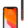 Funda transparente Crong Trace para iPhone 11 Pro (negra/roja)