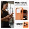 Crong Hybrid Matte Magnetic - MagSafe калъф за iPhone 17 Pro (оранжев)