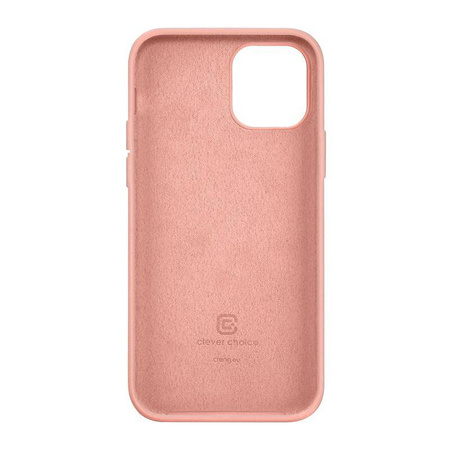 Crong Color Cover - Silikonový kryt pro iPhone 12 / iPhone 12 Pro (pískově růžový)