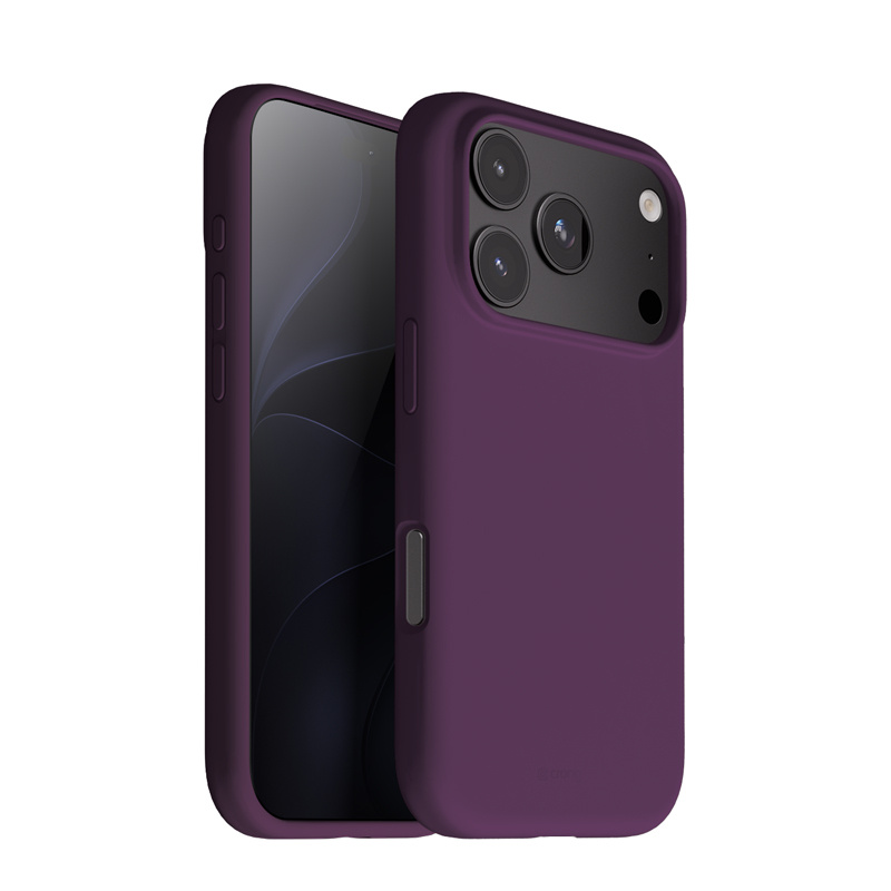 Śliwkowe etui Crong Color Cover Magnetic MagSafe do iPhone 18 Pro i 17 Pro